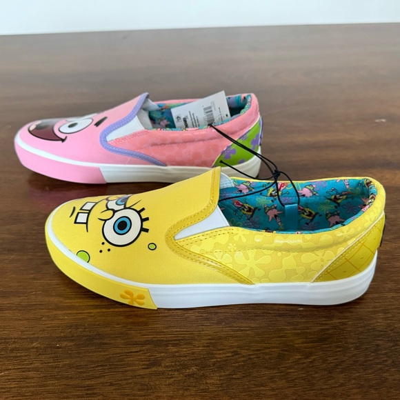 NWT women’s SpongeBob slip on shoes - Picture 3 of 6
